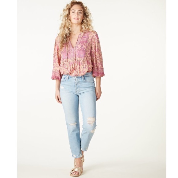 EUC Spell & the Gypsy Collective Blossom Folk Song Blouse - Picture 4 of 17